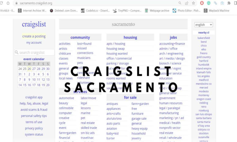 craigslist sacramento