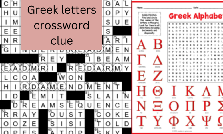 Greek letters crossword clue